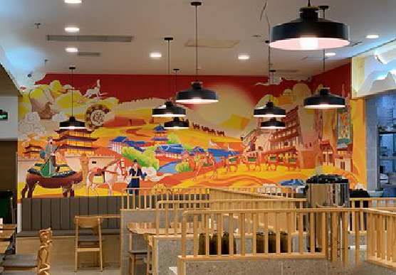 樟树商业空间彩绘介绍。