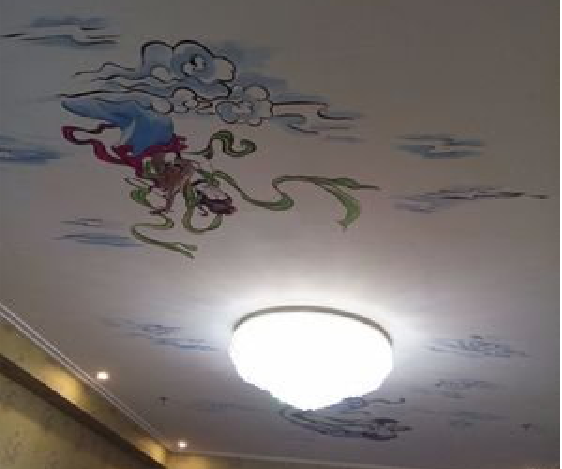 樟树如何快速绘制天花板上的手绘墙？