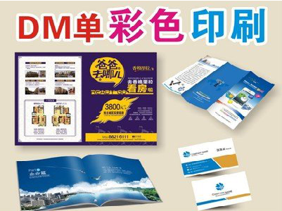 樟树单页印刷，色彩搭配简单。